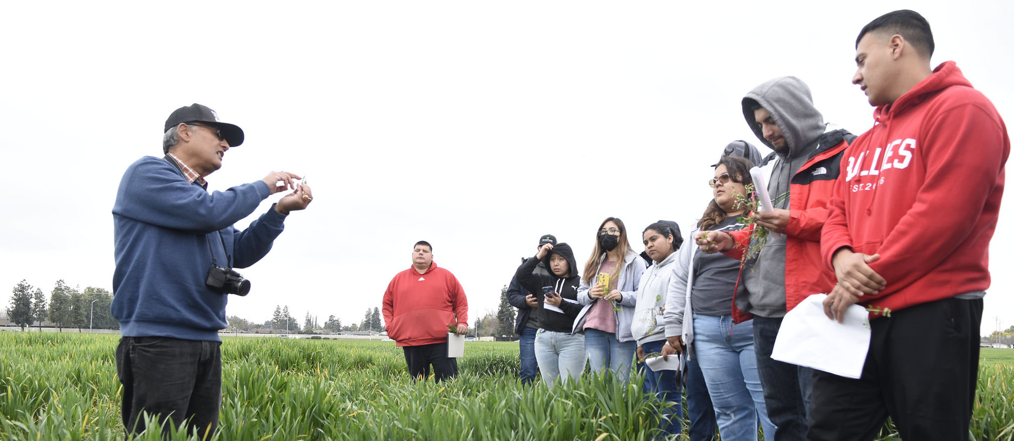 Anil Shrestha teaches row crop class